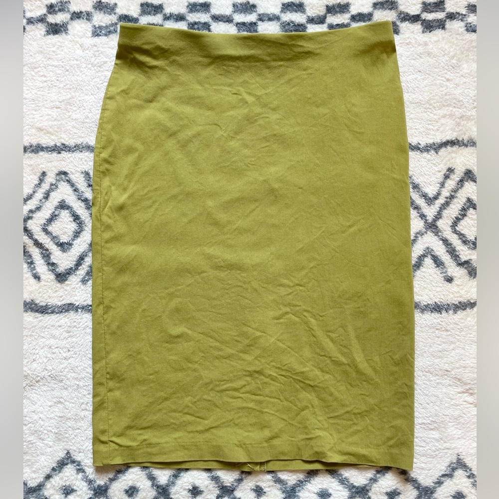 89th + Madison Green Pencil Skirt